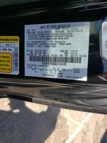 Photo 10 from auction – 2021 FORD MUSTANG with VIN 1FA6P8TH0M5145432