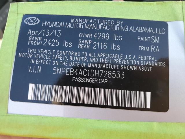 Photo 10 from auction – 2013 HYUNDAI SONATA GLS with VIN 5NPEB4AC1DH728533