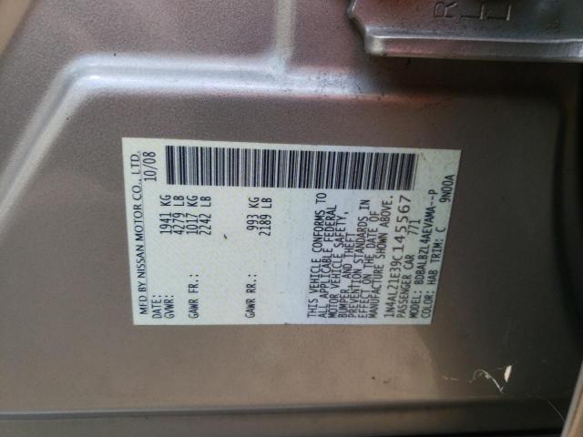 Photo 10 from auction – 2009 NISSAN ALTIMA 2.5 with VIN 1N4AL21E39C145567