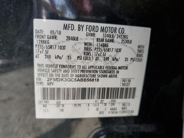 Photo 10 from auction – 2010 FORD EDGE SE with VIN 2FMDK3GC5ABB56818