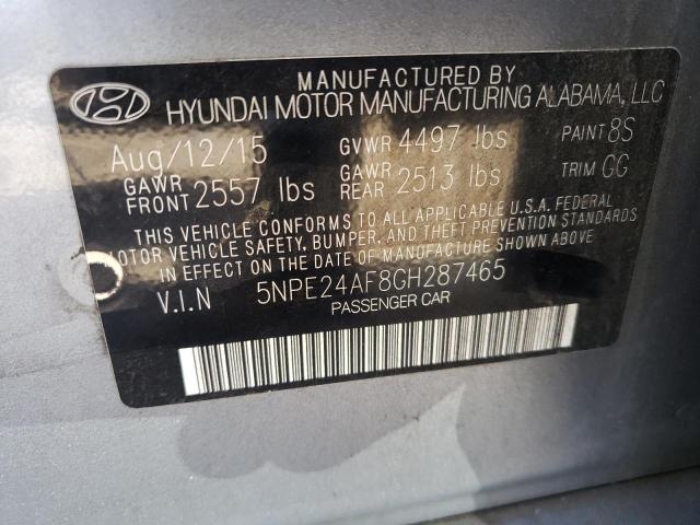 Photo 10 from auction – 2016 HYUNDAI SONATA SE with VIN 5NPE24AF8GH287465