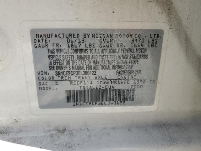 Photo 10 from auction – 2014 NISSAN VERSA NOTE with VIN 3N1CE2CP3EL360122
