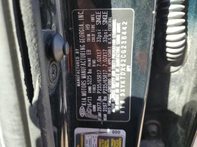 Photo 10 from auction – 2012 KIA SORENTO BA with VIN 5XYKTDA62CG238442