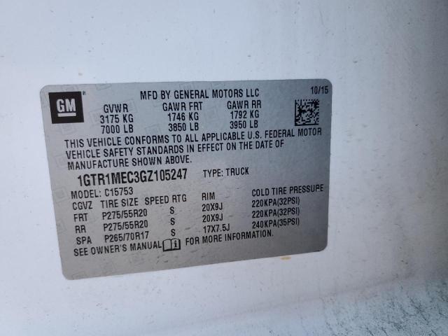 Photo 10 from auction – 2016 GMC SIERRA C15 with VIN 1GTR1MEC3GZ105247
