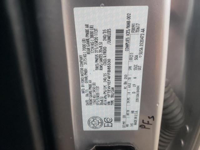 Photo 10 from auction – 2015 FORD F150 SUPER with VIN 1FTEW1EF4FFB85330