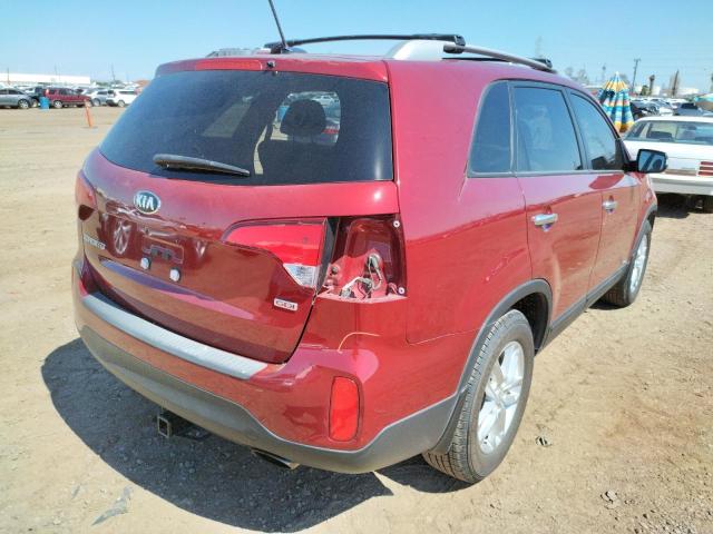 Photo 4 from auction – 2015 KIA SORENTO LX with VIN 5XYKTDA72FG580096