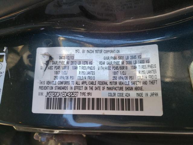 Photo 10 from auction – 2014 MAZDA CX-9 TOURI with VIN JM3TB2CA1E0432537