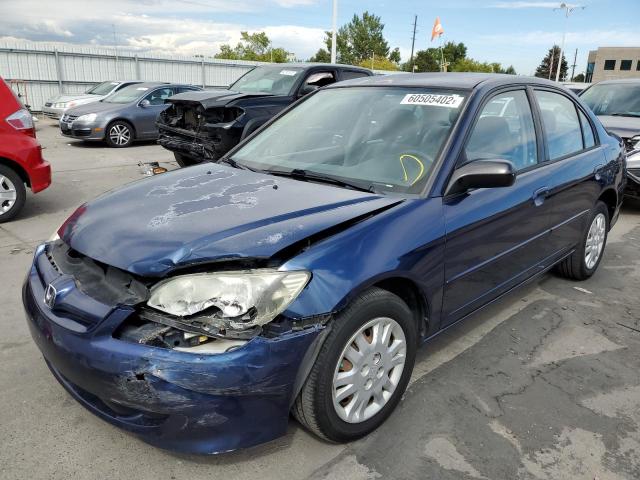 Photo 2 from auction – 2004 HONDA CIVIC LX with VIN 2HGES166X4H593113