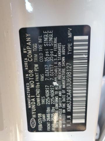 Photo 10 from auction – 2018 HYUNDAI TUCSON SEL with VIN KM8J3CA49JU698127