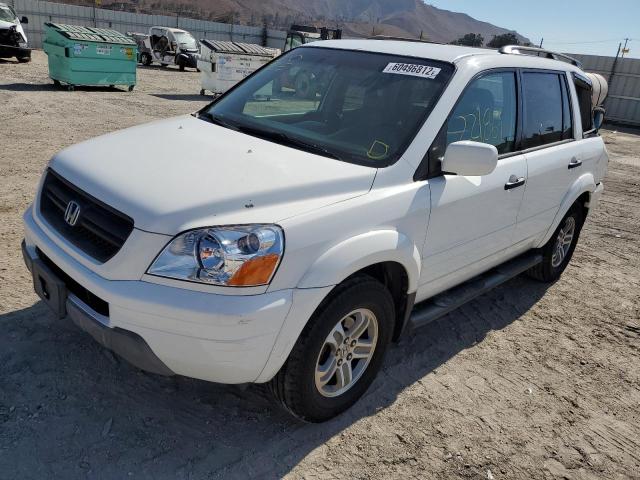 Photo 2 from auction – 2004 HONDA PILOT EXL with VIN 2HKYF18624H580974