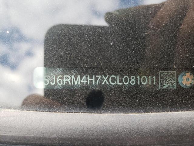 Photo 10 from auction – 2012 HONDA CRV with VIN 5J6RM4H7XCL081011