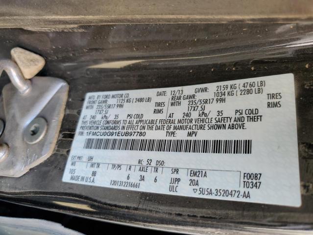 Photo 10 from auction – 2014 FORD ESCAPE SE with VIN 1FMCU0G91EUB97780