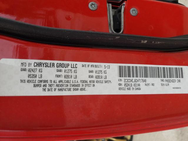 Photo 10 from auction – 2013 DODGE CHARGER SR with VIN 2C3CDXEJ6DH717648