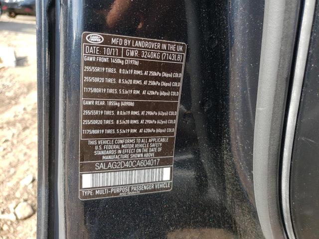 Zdjęcie 10 z aukcji – 2012 LAND ROVER LR4 HSE z VIN SALAG2D40CA604017