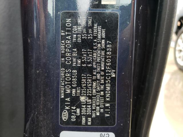 Photo 10 from auction – 2015 KIA SEDONA LX with VIN KNDMB5C12F6018387