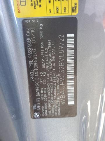 Photo 10 from auction – 2011 BMW 128 I with VIN WBAUP9C52BVL89722