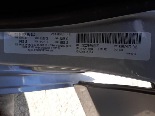 Foto 10 de la subasta – 2015 CHRYSLER 200 LIMITE con VIN 1C3CCCAB4FN654182
