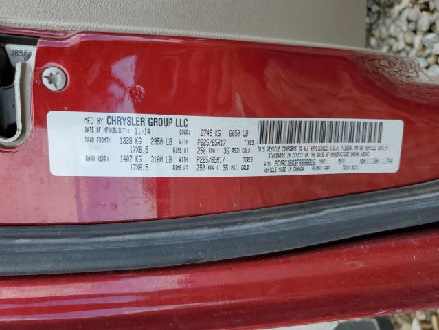 Photo 10 from auction – 2015 CHRYSLER TOWN & COU with VIN 2C4RC1BG3FR608818