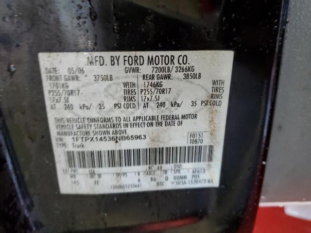 Photo 10 from auction – 2006 FORD F150 with VIN 1FTPX14536NB65963