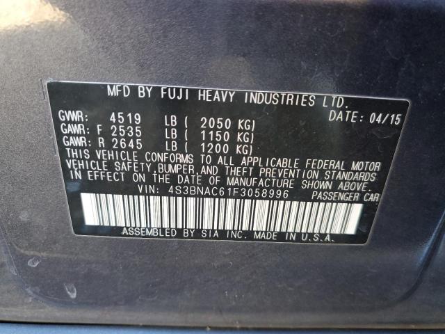 Photo 10 from auction – 2015 SUBARU LEGACY 2.5 with VIN 4S3BNAC61F3058996