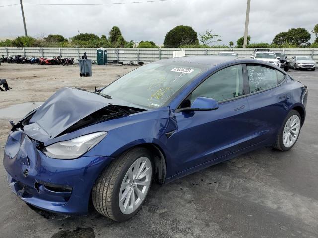 TESLA MODEL 3 2022 with VIN 5YJ3E1EA3NF287820 - Photo from auction