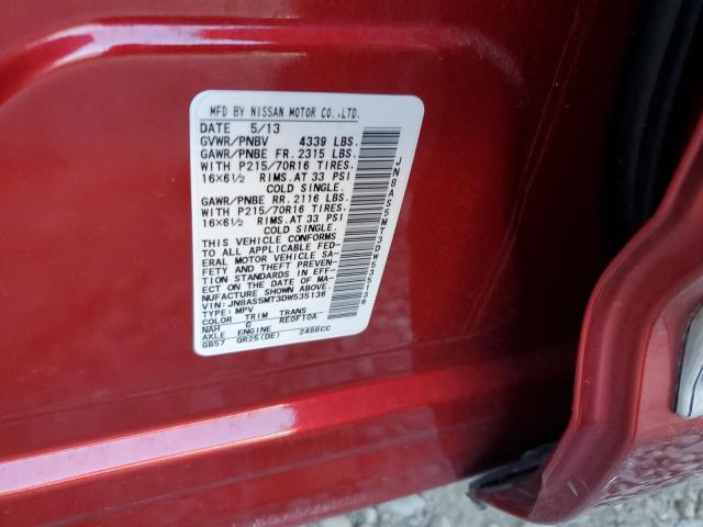 Photo 10 from auction – 2013 NISSAN ROGUE S with VIN JN8AS5MT3DW535136
