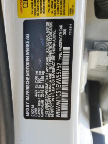 Photo 10 from auction – 2014 BMW X1 SDRIVE2 with VIN WBAVM1C51EVW55752