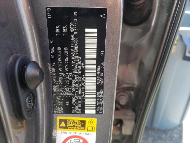 Photo 10 from auction – 2019 TOYOTA HIGHLANDER with VIN 5TDZARFH1KS059824