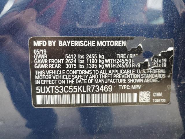 Photo 10 from auction – 2019 BMW X3 XDRIVEM with VIN 5UXTS3C55KLR73469
