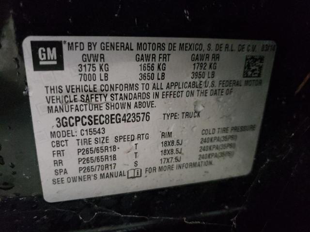 Photo 10 from auction – 2014 CHEVROLET SILVERADO with VIN 3GCPCSEC8EG423576