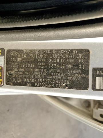Photo 10 from auction – 2007 KIA RIO 5 SX with VIN KNADE163176257229