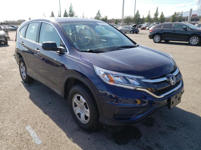 HONDA CR-V LX 2015 with VIN 3CZRM3H36FG706481 - Photo from auction