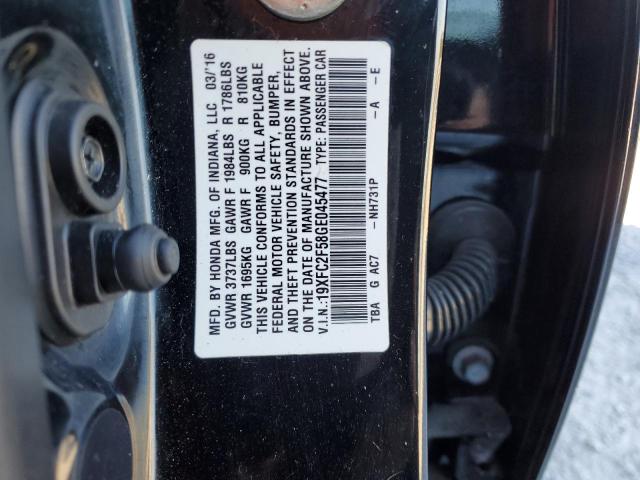Photo 10 from auction – 2016 HONDA CIVIC LX with VIN 19XFC2F58GE045477