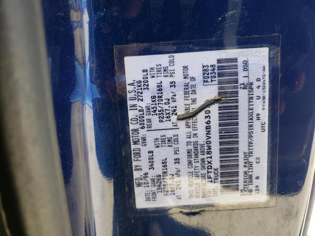 Photo 10 from auction – 1997 FORD F150 with VIN 1FTDX18W0VNB63074