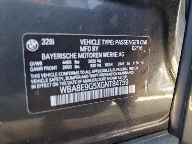 Photo 10 from auction – 2016 BMW 328 I SULE with VIN WBA8E9G5XGNT84759
