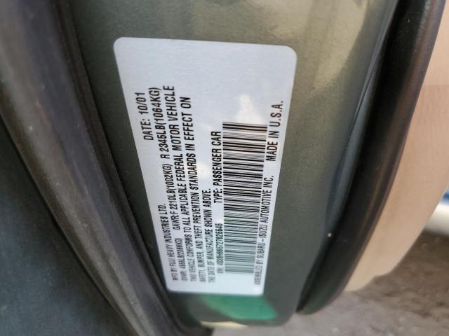 Photo 10 from auction – 2002 SUBARU LEGACY OUT with VIN 4S3BH665727625545