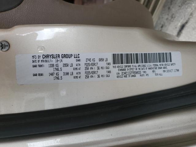 Photo 10 from auction – 2015 CHRYSLER TOWN & COU with VIN 2C4RC1CG7FR590533