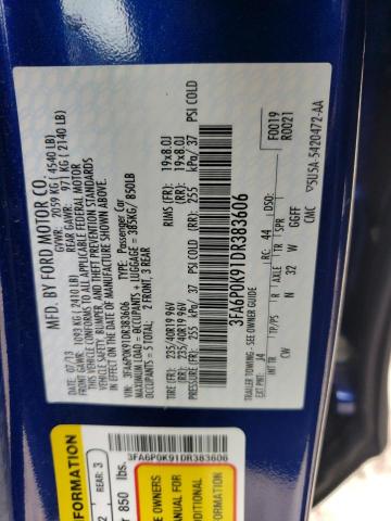 Photo 10 from auction – 2013 FORD FUSION TIT with VIN 3FA6P0K91DR383606