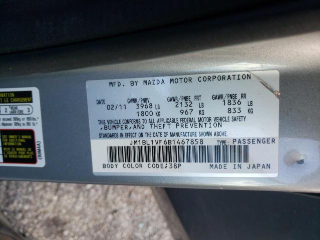 Photo 10 from auction – 2011 MAZDA 3 I with VIN JM1BL1VF6B1467858