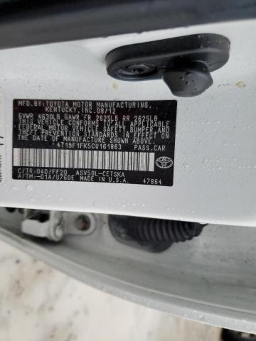 Photo 10 from auction – 2012 TOYOTA CAMRY BASE with VIN 4T1BF1FK5CU161863