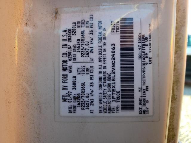 Photo 10 from auction – 1997 FORD F150 with VIN 1FTEX18L2VNC24063