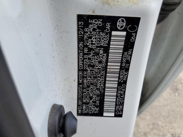 Photo 10 from auction – 2014 TOYOTA PRIUS with VIN JTDKN3DU2E1769884