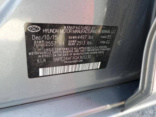 Photo 10 from auction – 2016 HYUNDAI SONATA SE with VIN 5NPE24AFXGH365230