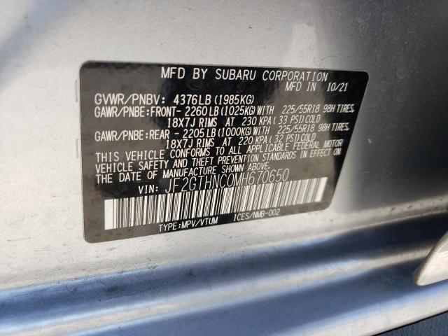 Photo 10 from auction – 2021 SUBARU CROSSTREK with VIN JF2GTHNC0MH670650