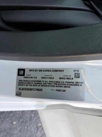 Photo 10 from auction – 2015 CHEVROLET SPARK EV 1 with VIN KL8CK6S08FC749930
