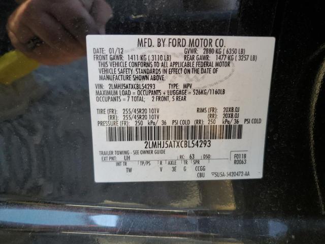 Photo 10 from auction – 2012 LINCOLN MKT with VIN 2LMHJ5ATXCBL54293
