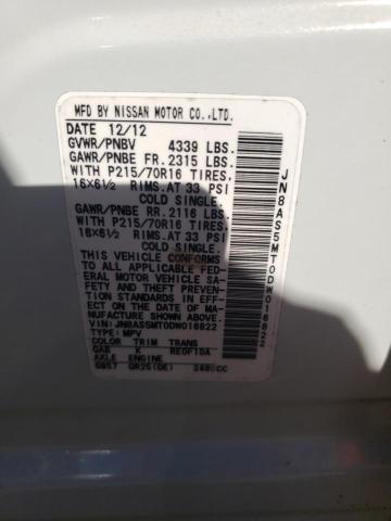 Photo 10 from auction – 2013 NISSAN ROGUE S with VIN JN8AS5MT0DW016822
