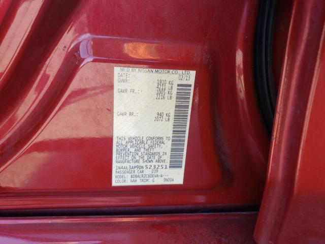 Photo 10 from auction – 2013 NISSAN ALTIMA 2.5 with VIN 1N4AL3AP9DN523251