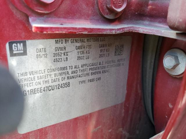 Photo 10 from auction – 2012 CHEVROLET VOLT with VIN 1G1RE6E47CU124358