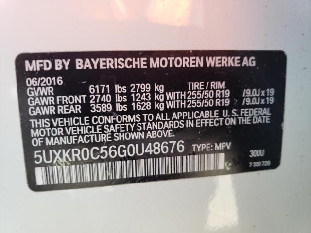 Photo 10 from auction – 2016 BMW X5 XDRIVE3 with VIN 5UXKR0C56G0U48676